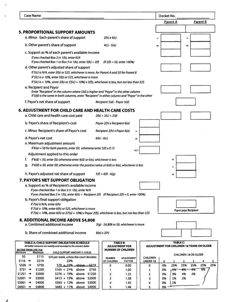 2017 Supplemental Guidelines Worksheet Page 2