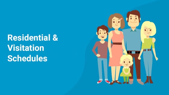 co-parenting residential visitation schedules